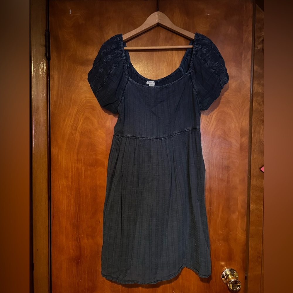 American Eagle Blue Short-Sleeve Dress